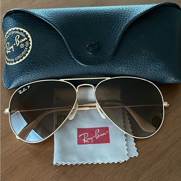 Ray-Ban Polarized Aviators - Picture 1 of 4